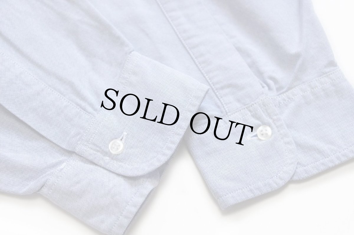 画像6: 60s Brooks Brothersブルックスブラザーズ Makers 6ボタン ボタンダウン オックスフォード コットンシャツ サックス 17-3 (6)