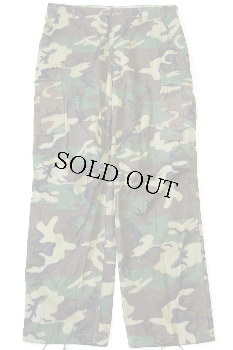 画像2: デッドストック★70s 米軍 U.S.ARMY ERDL ブラウンリーフカモ ジャングルファティーグパンツ L-L (2)