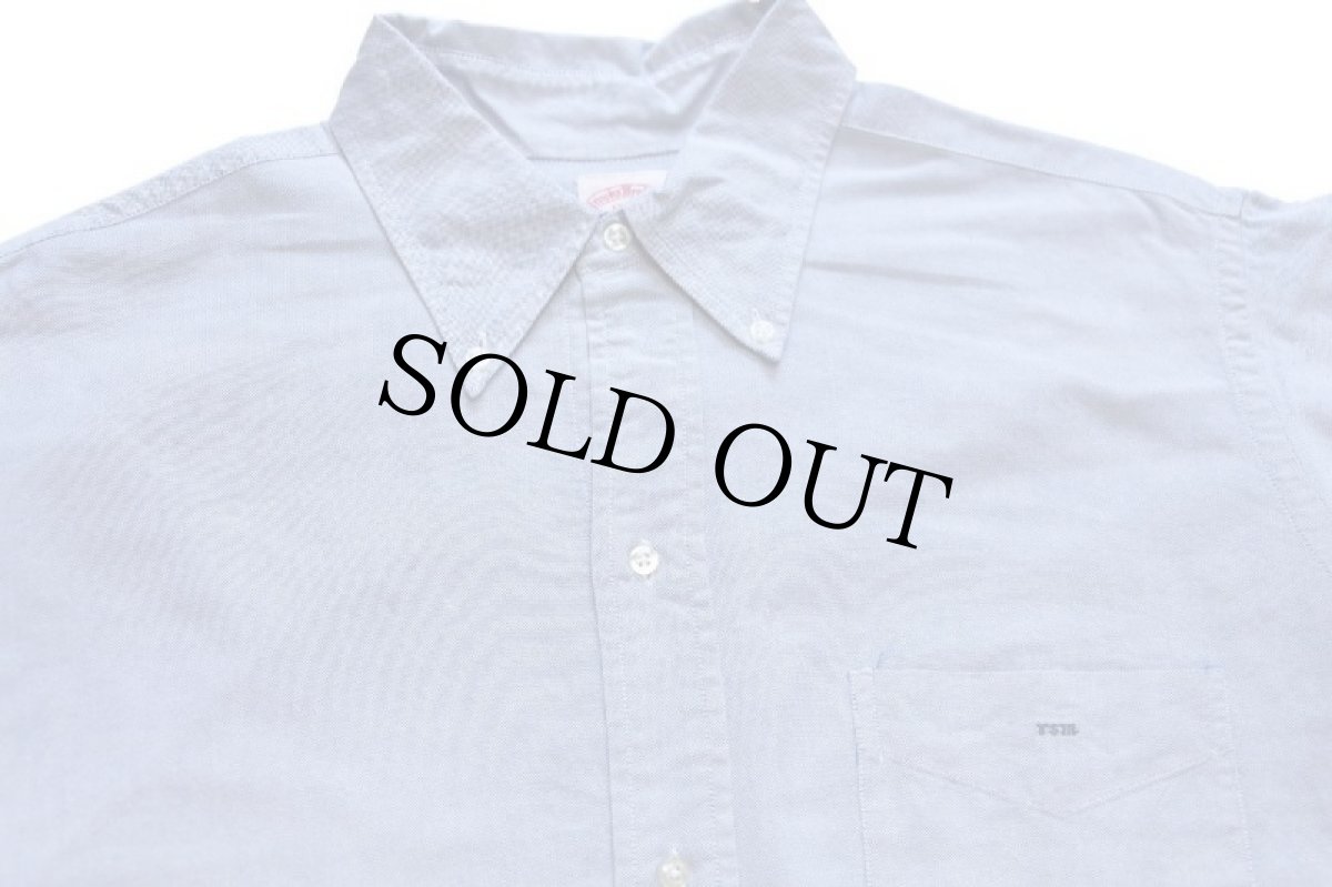 画像3: 60s Brooks Brothersブルックスブラザーズ Makers 6ボタン ボタンダウン オックスフォード コットンシャツ サックス 17-3 (3)