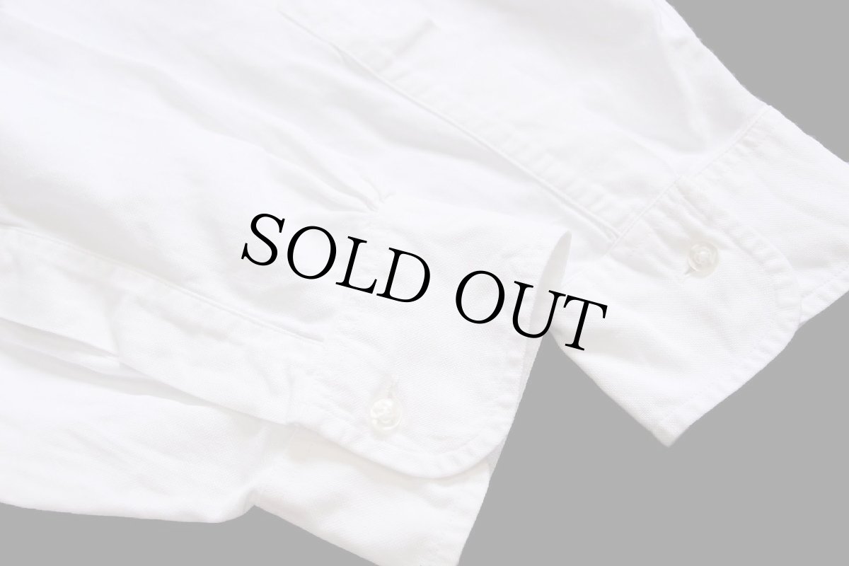 画像6: 60s Brooks Brothersブルックスブラザーズ Makers 6ボタン ボタンダウン オックスフォード コットンシャツ 白 16-3 (6)