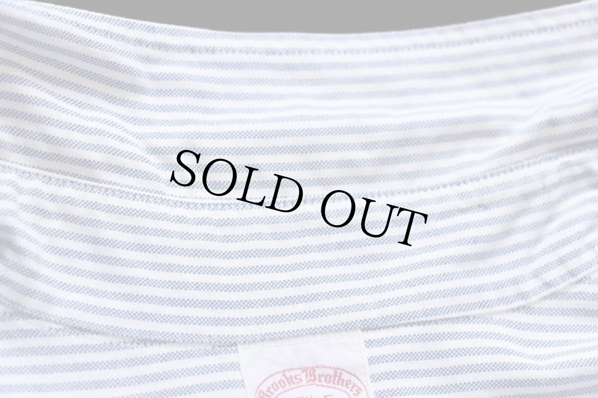 画像5: 70s USA製 Brooks Brothersブルックスブラザーズ Makers 6ボタン ストライプ ボタンダウン オックスフォード コットンシャツ 17.5★A (5)