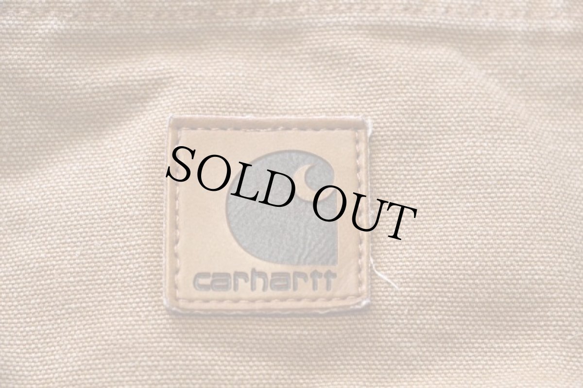 画像7: 00s USA製 carharttカーハート ダック地 ペインターパンツ 茶 w36 L30 (7)