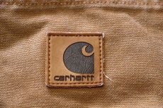 画像7: 00s USA製 carharttカーハート ダック地 ペインターパンツ 茶 w36 L30 (7)