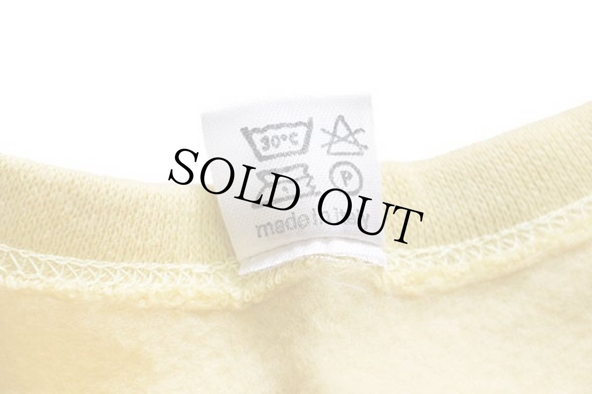 画像6: デッドストック★90s イタリア製 PIERRE CARDINピエールカルダン SOUTH PACIFIC ヘンリーネック スウェット カットソー 薄黄 (6)