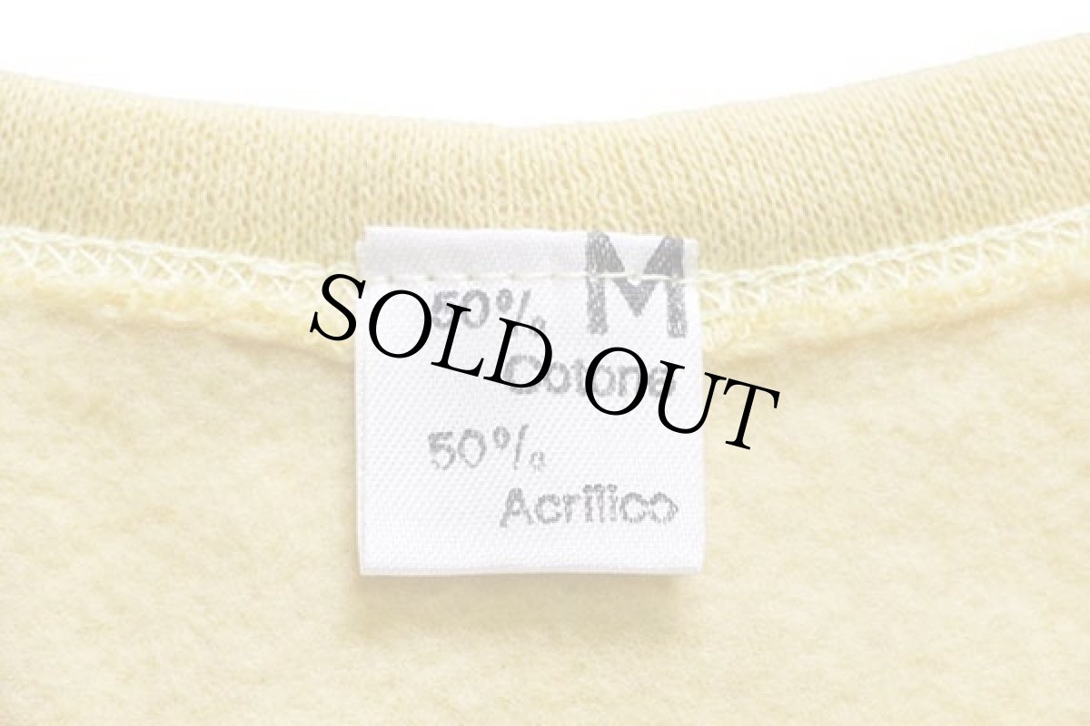 画像5: デッドストック★90s イタリア製 PIERRE CARDINピエールカルダン SOUTH PACIFIC ヘンリーネック スウェット カットソー 薄黄 (5)