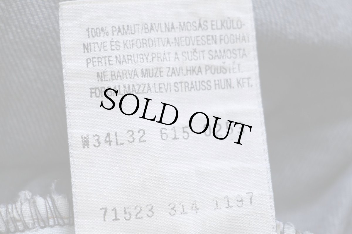 画像7: 90s ハンガリー製 Levi'sリーバイス 615 デニムパンツ ヒゲ w34 L32★ユーロ (7)