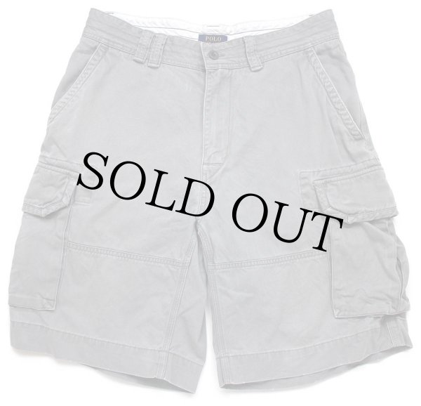 ポロ ラルフローレン USED加工 コットン カーゴ ショートパンツ