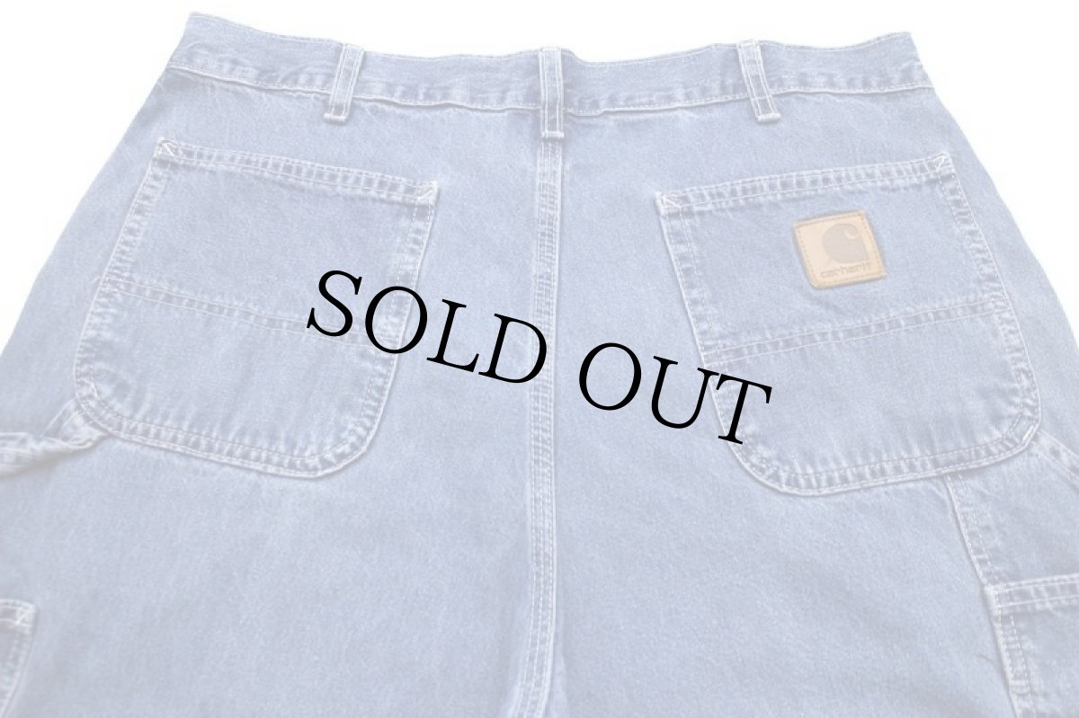 画像5: 90s carharttカーハート デニム ペインターパンツ w36 (5)