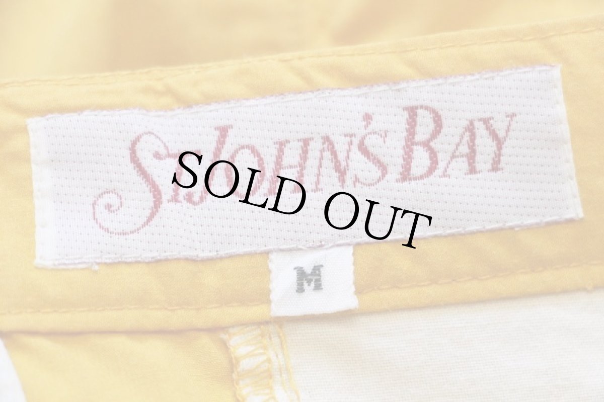 画像4: 90s STJOHN'SBAY ツータック ショートパンツ 濃黄 M★ショーツ (4)