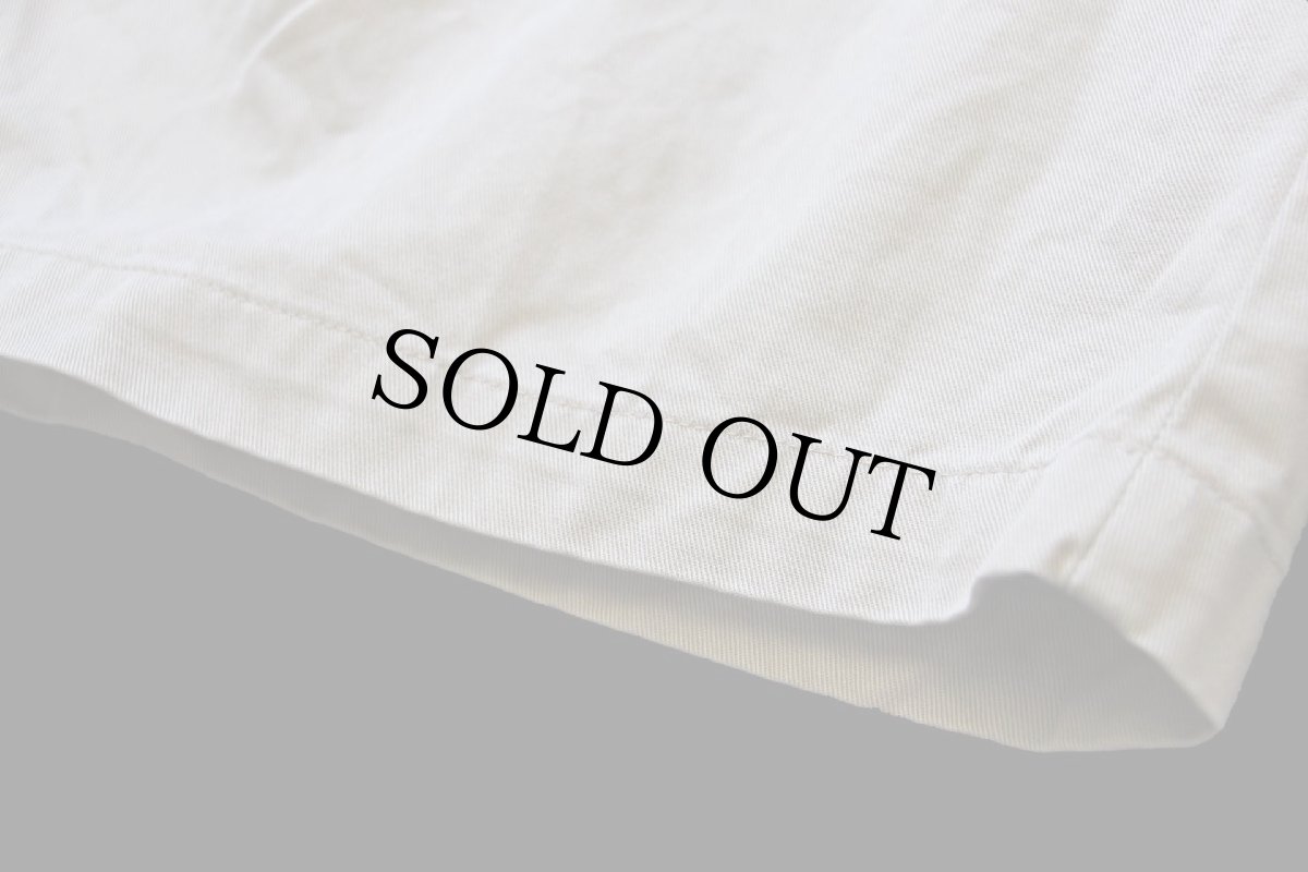 画像6: 00s USA製 LANDS'ENDランズエンド ツータック コットン チノ ショートパンツ グレーベージュ w36★ショーツ (6)