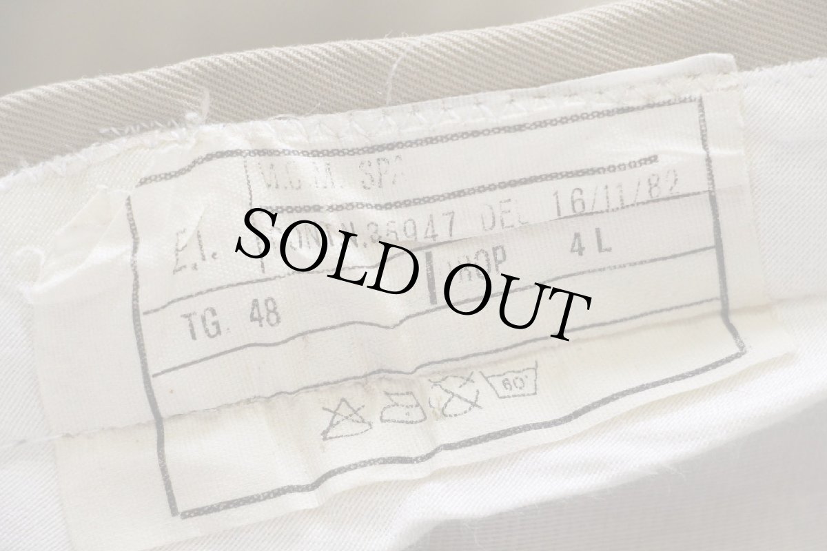 画像6: 80s イタリア軍 チノパン カーキ 48 (6)