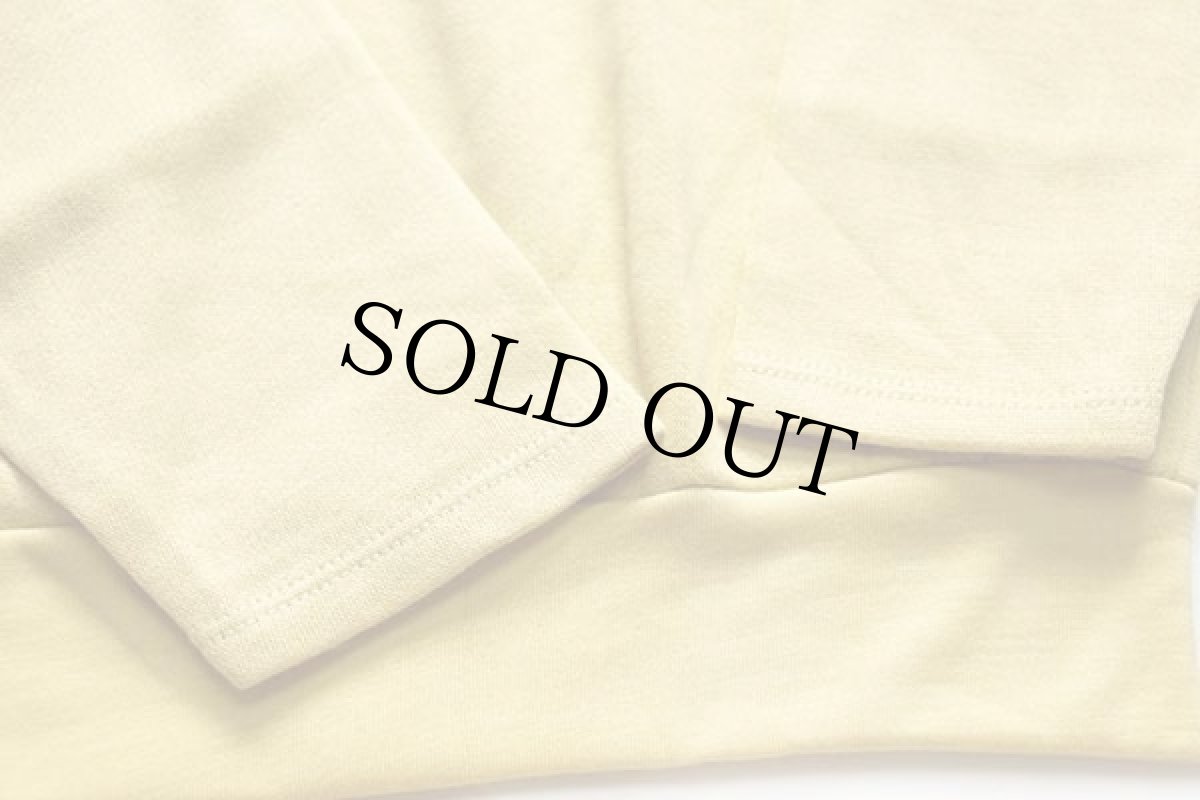 画像7: デッドストック★90s イタリア製 PIERRE CARDINピエールカルダン SOUTH PACIFIC ヘンリーネック スウェット カットソー 薄黄 (7)