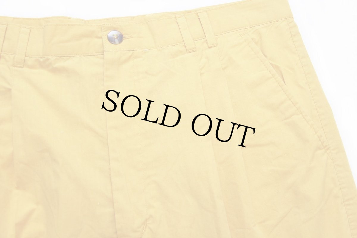 画像3: 90s STJOHN'SBAY ツータック ショートパンツ 濃黄 M★ショーツ (3)