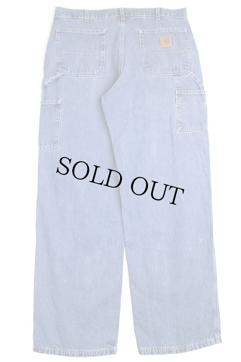 画像3: 90s carharttカーハート デニム ペインターパンツ w36 (3)