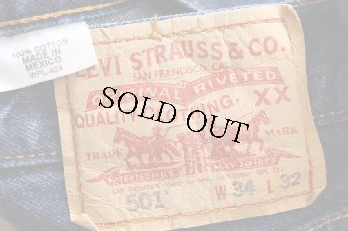 画像6: 00s メキシコ製 Levi'sリーバイス 501 デニムパンツ w34 L32★115 (6)