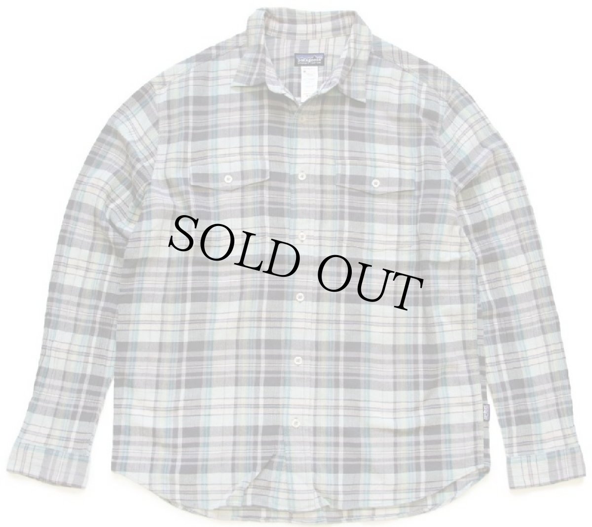 画像1: patagoniaパタゴニア Steersman Shirt ステアーズマン マドラスチェック オーガニックコットン ガーゼシャツ M (1)