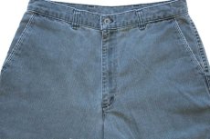 画像4: 90s USA製 DOCKERSドッカーズ ダック地 パンツ グリーングレー w33 L32★Levi'sリーバイス (4)