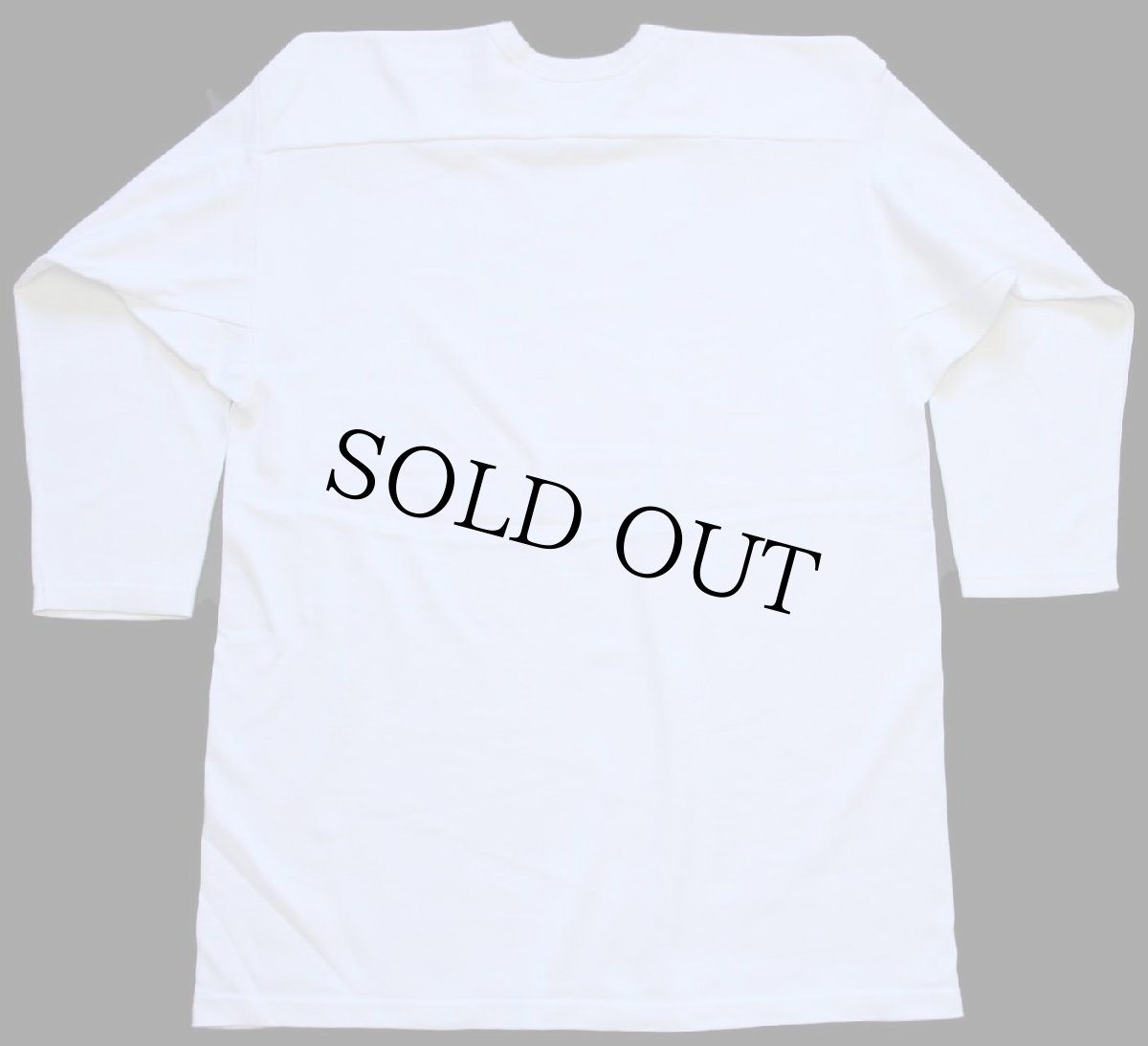 画像2: 90s USA製 RUSSELLラッセル HOPKINS Vネック フットボールTシャツ 白 XXL★特大 (2)