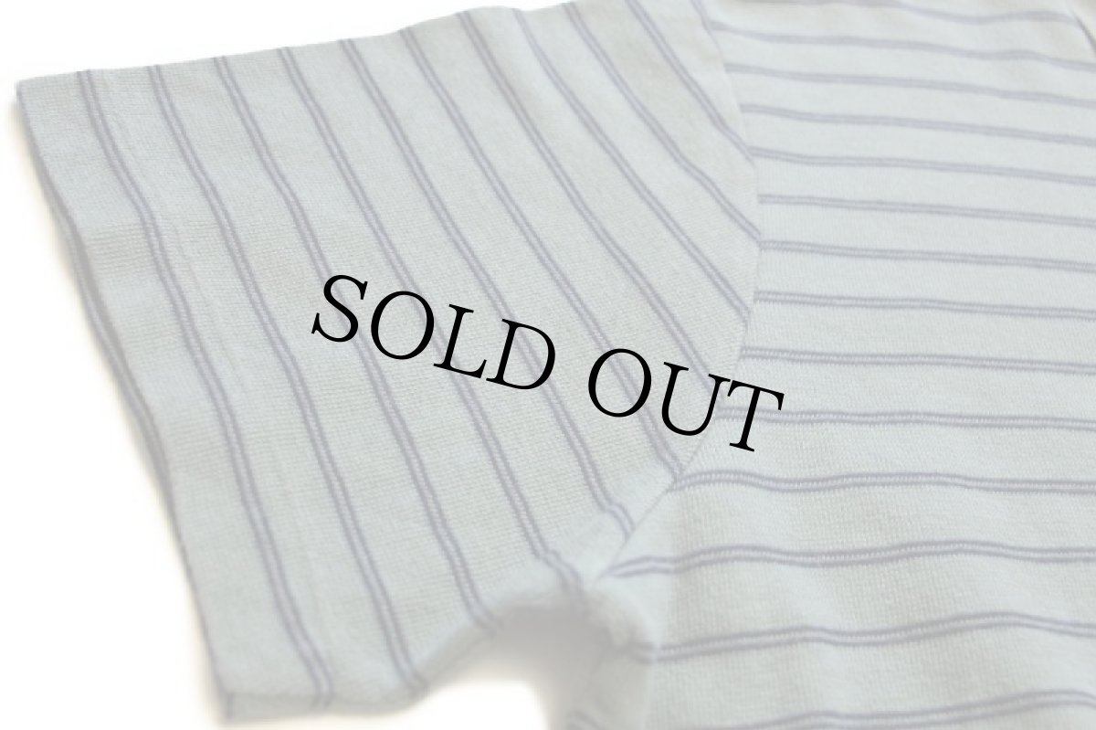 画像5: 00s ポロ ラルフローレン ボーダー コットン 鹿の子 ポロシャツ グリーン×紺 XL (5)