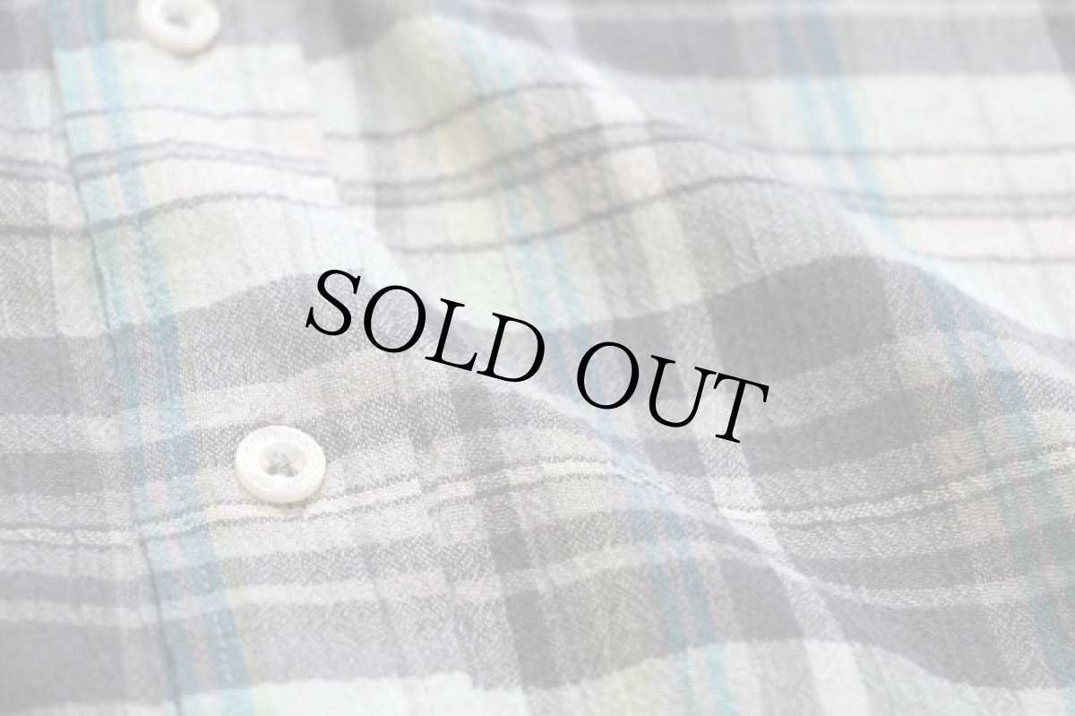 画像5: patagoniaパタゴニア Steersman Shirt ステアーズマン マドラスチェック オーガニックコットン ガーゼシャツ M (5)