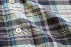 画像5: patagoniaパタゴニア Steersman Shirt ステアーズマン マドラスチェック オーガニックコットン ガーゼシャツ M (5)