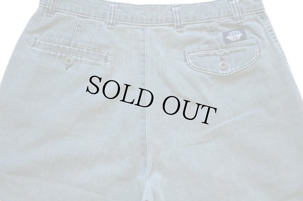 画像5: 90s USA製 DOCKERSドッカーズ ダック地 パンツ グリーングレー w33 L32★Levi'sリーバイス (5)