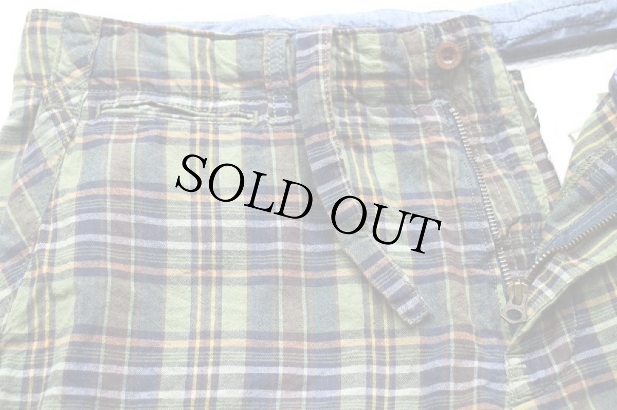 画像3: 00s ポロ ラルフローレン マドラスチェック コットン ショートパンツ 36★ショーツ (3)