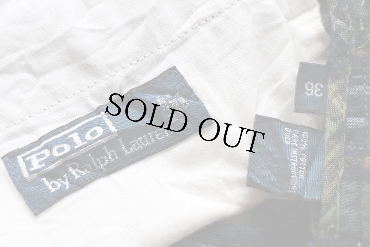 画像4: 00s ポロ ラルフローレン マドラスチェック コットン ショートパンツ 36★ショーツ (4)