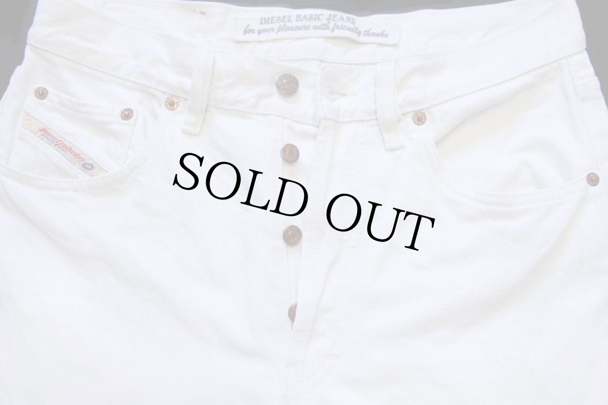 画像4: イタリア製 Dieselディーゼル カラーデニムパンツ 生成り 33 (4)