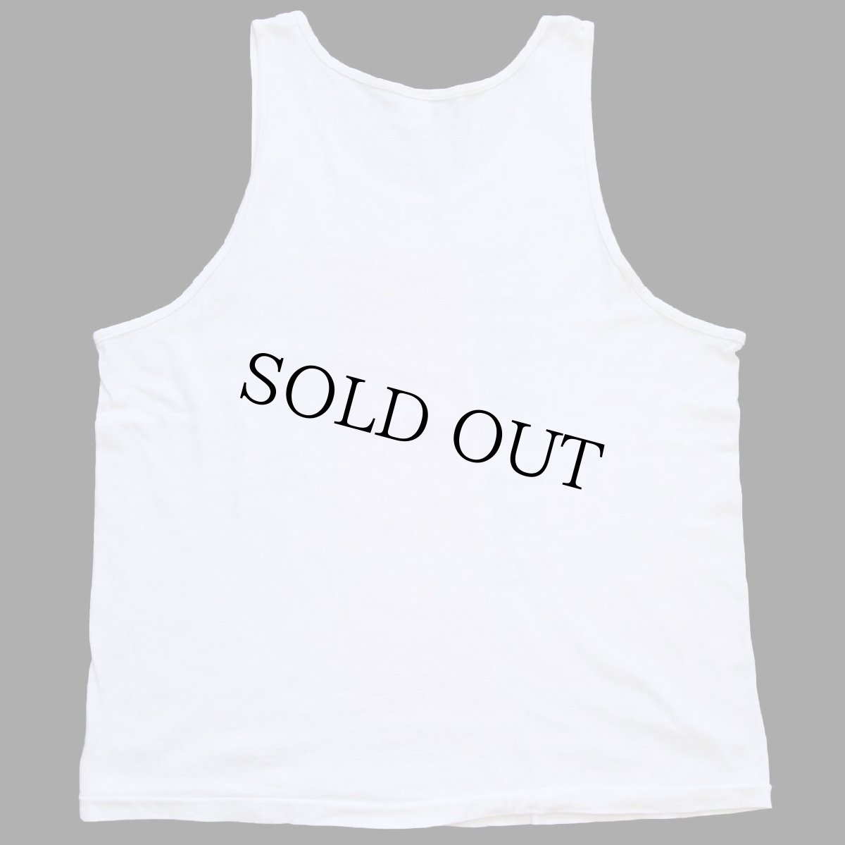 画像2: 90s USA製 VIRGINIA TECH 染み込みプリント コットン タンクトップ 白 XL (2)