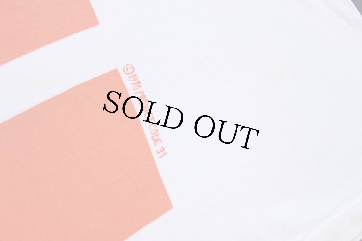 画像5: 90s USA製 VIRGINIA TECH 染み込みプリント コットン タンクトップ 白 XL (5)