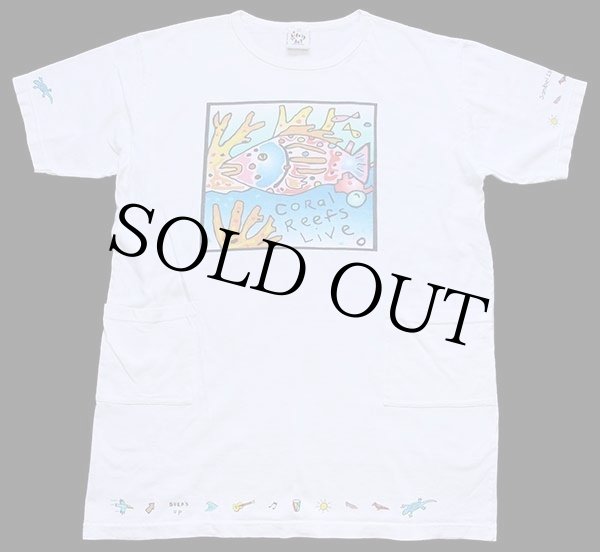 USA製 rainbow trout 両面プリント　ロンT XL モックネック USA製 rainbow trout 両面プリント ロンT XL モックネック