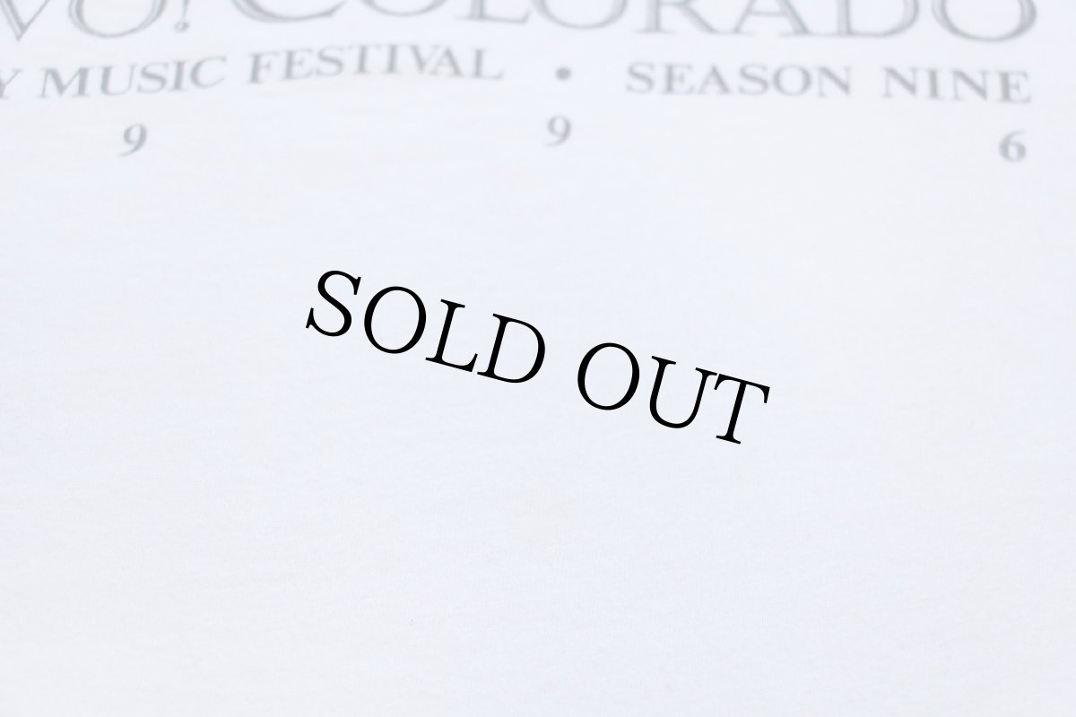 画像5: 90s USA製 Hanes BRAVO! COLORADO VAIL VALLEY MUSIC FESTIVAL 1996 楽譜 コットンTシャツ 白 XL (5)