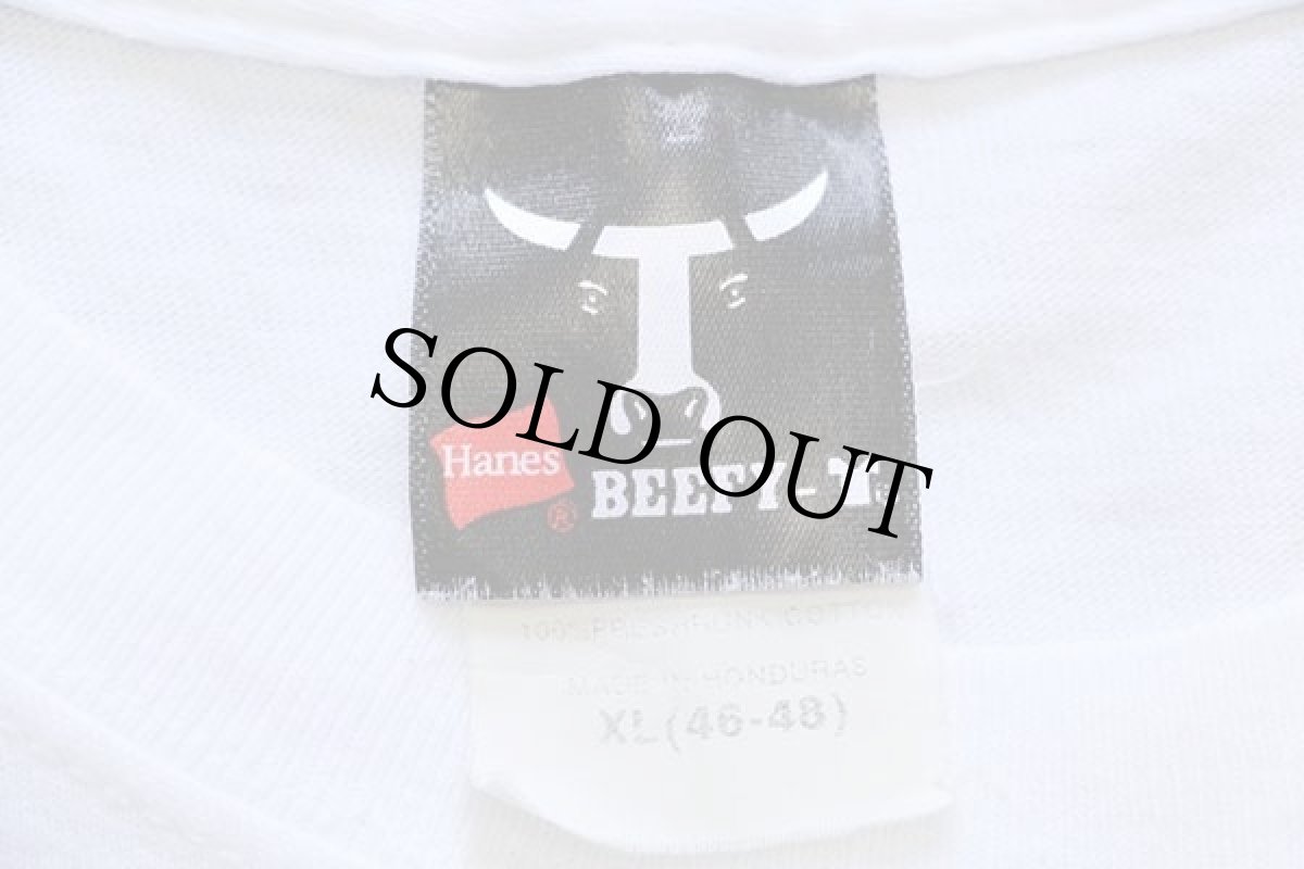 画像5: 00s Hanes HOLDER hp ロゴ コットンTシャツ 白 XL (5)