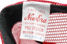 画像6: 80s USA製 New Era WEBSTER LAKE フィッシュ メッシュキャップ 赤 M-L (6)