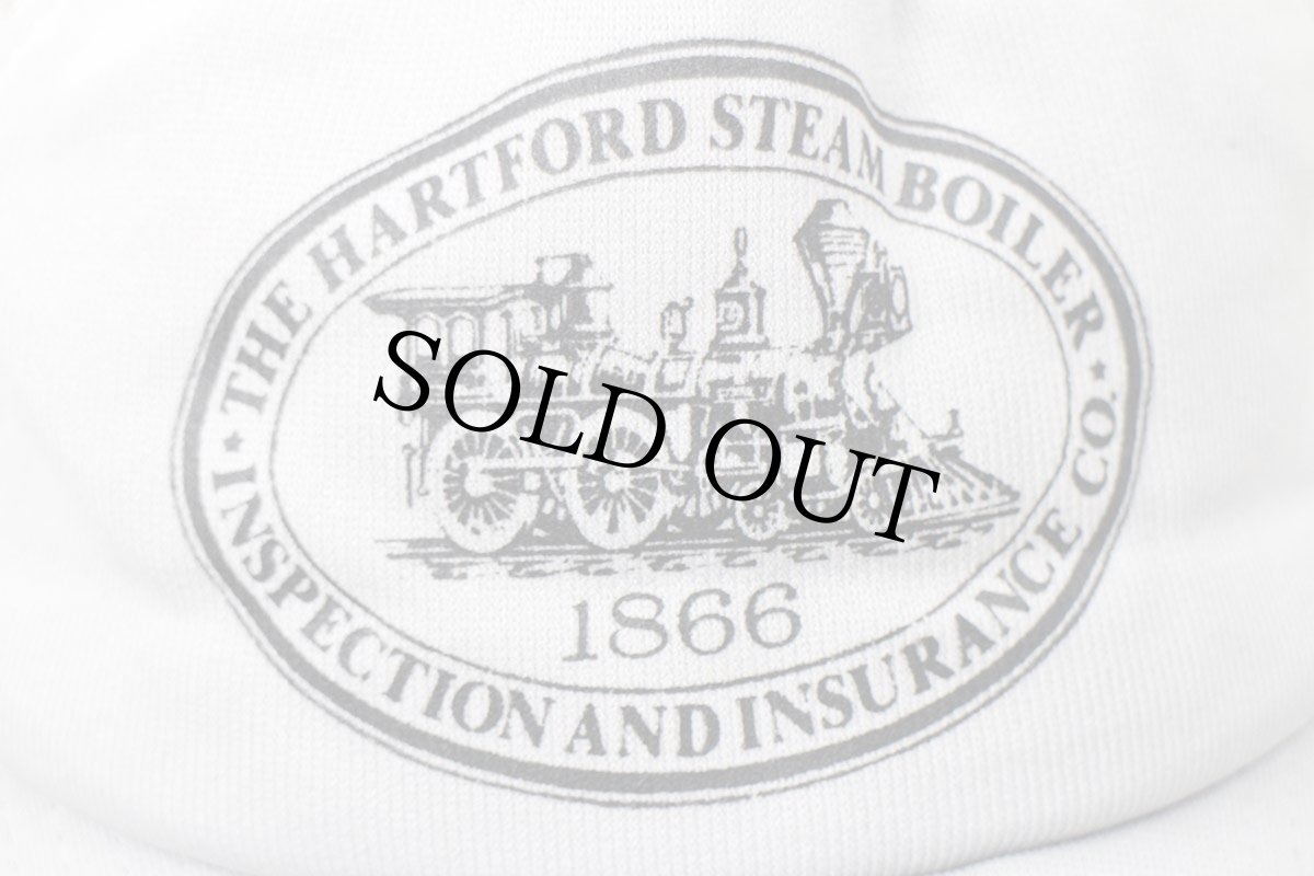 画像5: 80s USA製 NEW ERA THE HARTFORD STEAM BOILER INSPECTION AND INSURANCE CO. 蒸気機関車 メッシュキャップ グレー (5)