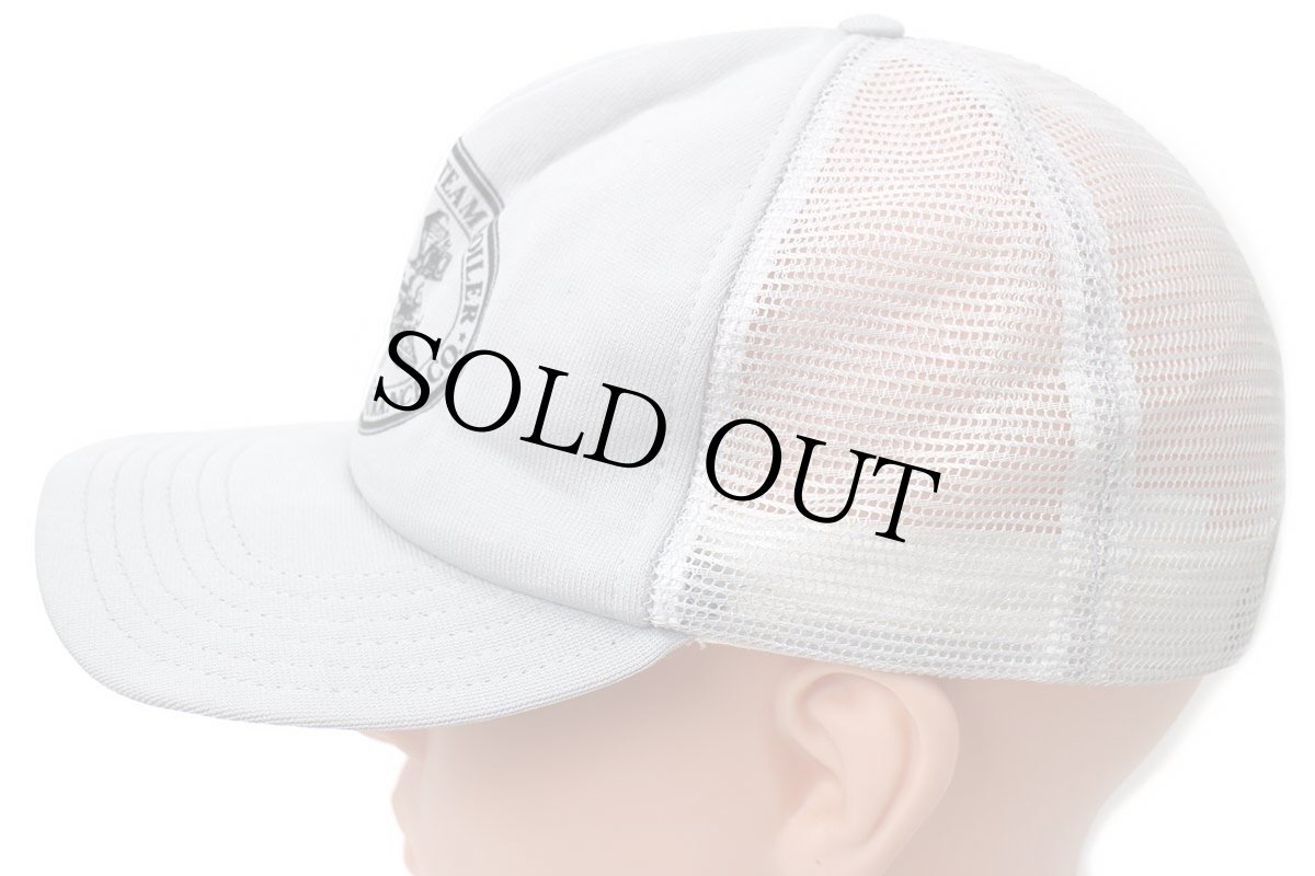 画像3: 80s USA製 NEW ERA THE HARTFORD STEAM BOILER INSPECTION AND INSURANCE CO. 蒸気機関車 メッシュキャップ グレー (3)