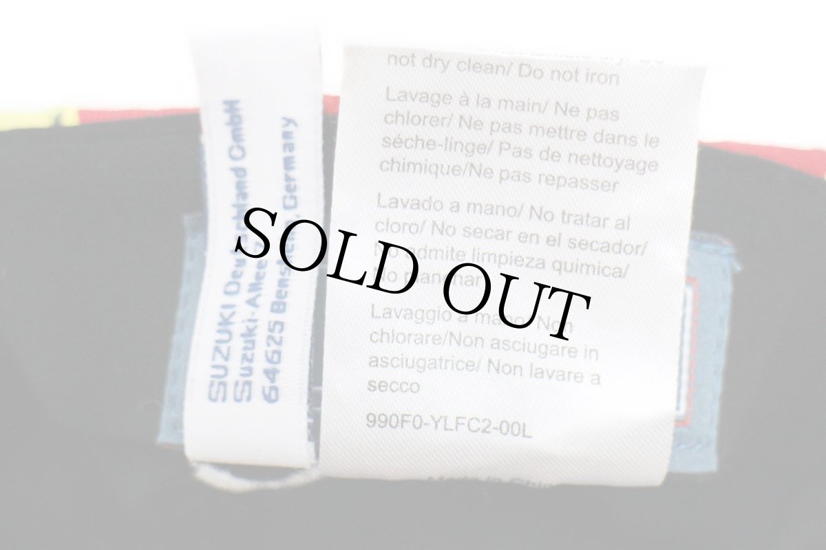 画像7: SUZUKIスズキ Motocross ロゴ刺繍 マルチカラー 切り替え コットンキャップ 黒 (7)