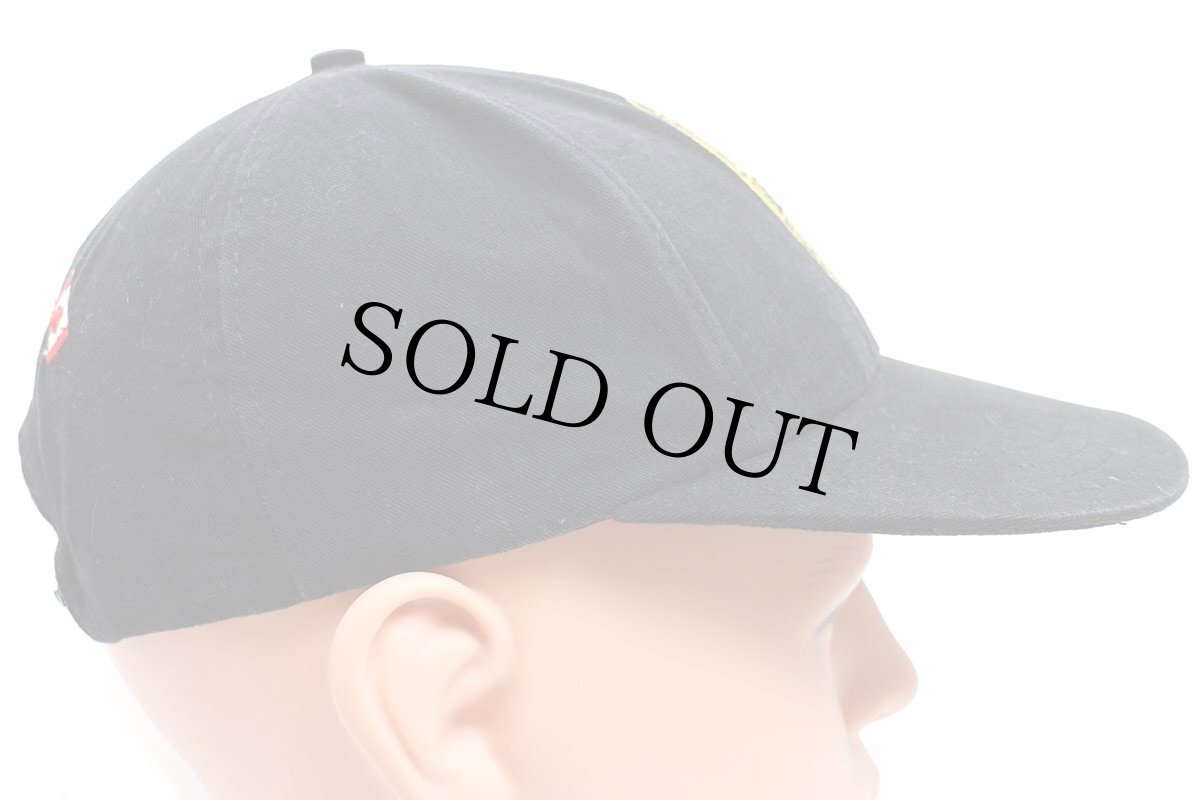 画像4: 90s USA製 ONE UNION PAINTERS AND ALLIED TRADES 星条旗×メイプルリーフフラッグ 刺繍 キャップ 黒 (4)