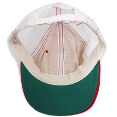 画像7: 80s USA製 BAILEY RAMS パッチ付き ツートン 切り替え メッシュキャップ 赤×白 (7)
