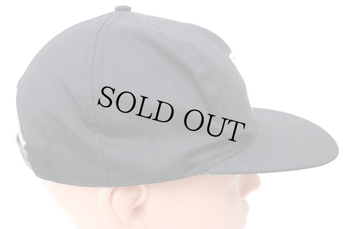 画像4: 90s マルコムX 刺繍 キャップ 黒 (4)