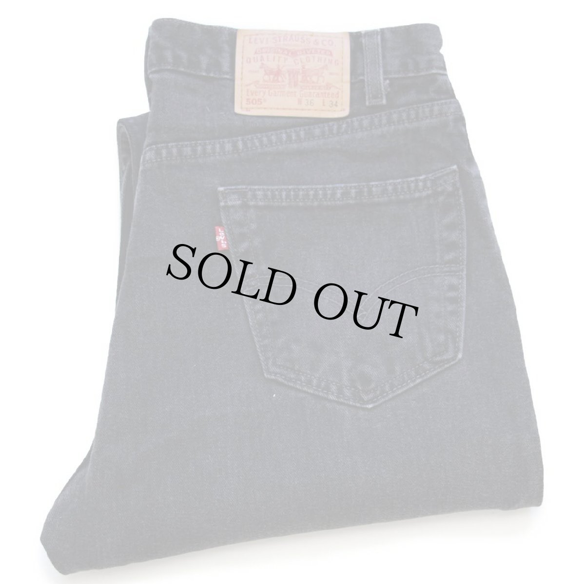 画像1: 00s Levi'sリーバイス 505 ブラック デニムパンツ w36 L34★64 (1)