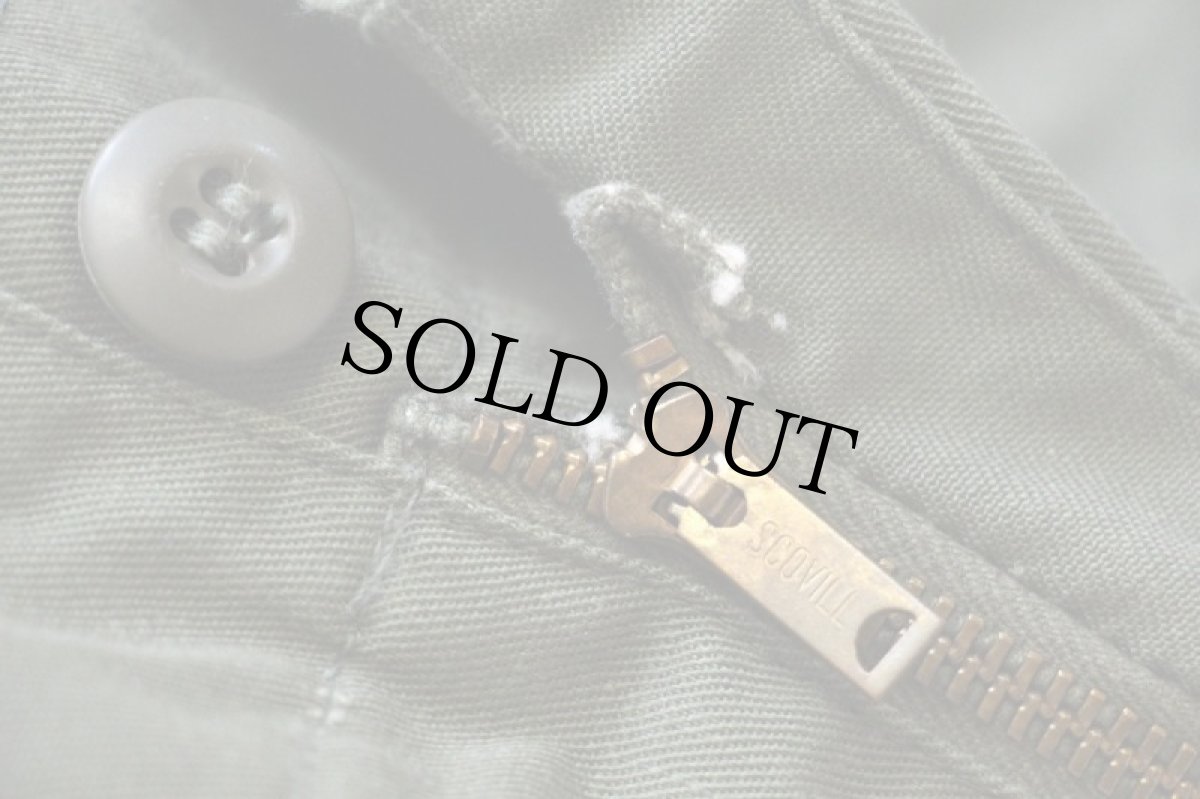 画像7: 70s 米軍 U.S.ARMY ユーティリティ ベイカーパンツ カスタム オリーブグリーン w35 (7)