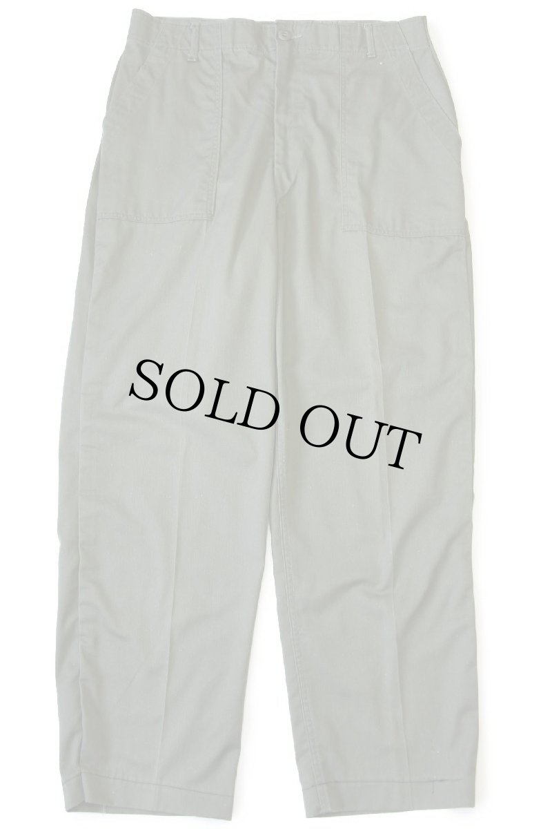 画像2: 70s 米軍 U.S.ARMY ユーティリティ ベイカーパンツ カスタム オリーブグリーン w35 (2)