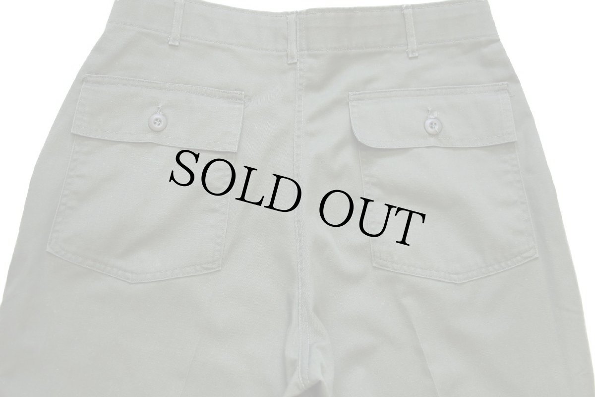 画像5: 70s 米軍 U.S.ARMY ユーティリティ ベイカーパンツ カスタム オリーブグリーン w35 (5)