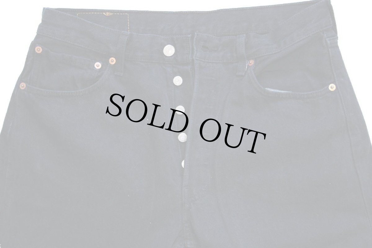 画像4: 90s トルコ製 Levi'sリーバイス 501 後染め ブラック デニムパンツ W33 L36★ユーロ (4)