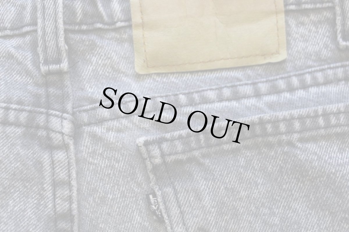 画像7: 90s USA製 Levi'sリーバイス 550 ケミカルウォッシュ ブラック デニムパンツ w40★アシッド (7)