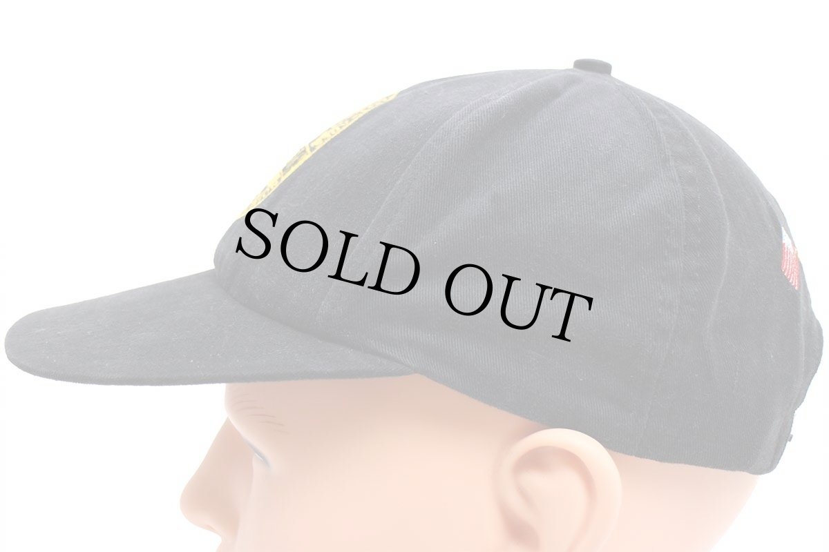 画像3: 90s USA製 ONE UNION PAINTERS AND ALLIED TRADES 星条旗×メイプルリーフフラッグ 刺繍 キャップ 黒 (3)