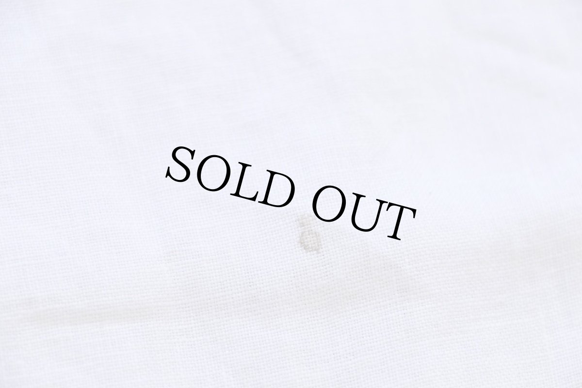 画像6: 00s ラルフローレン ワンポイント ボタンダウン リネンシャツ 白 XL (6)