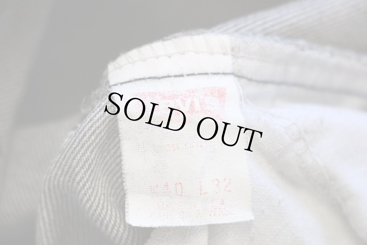 画像6: 90s USA製 Levi'sリーバイス 550 ケミカルウォッシュ ブラック デニムパンツ w40★アシッド (6)